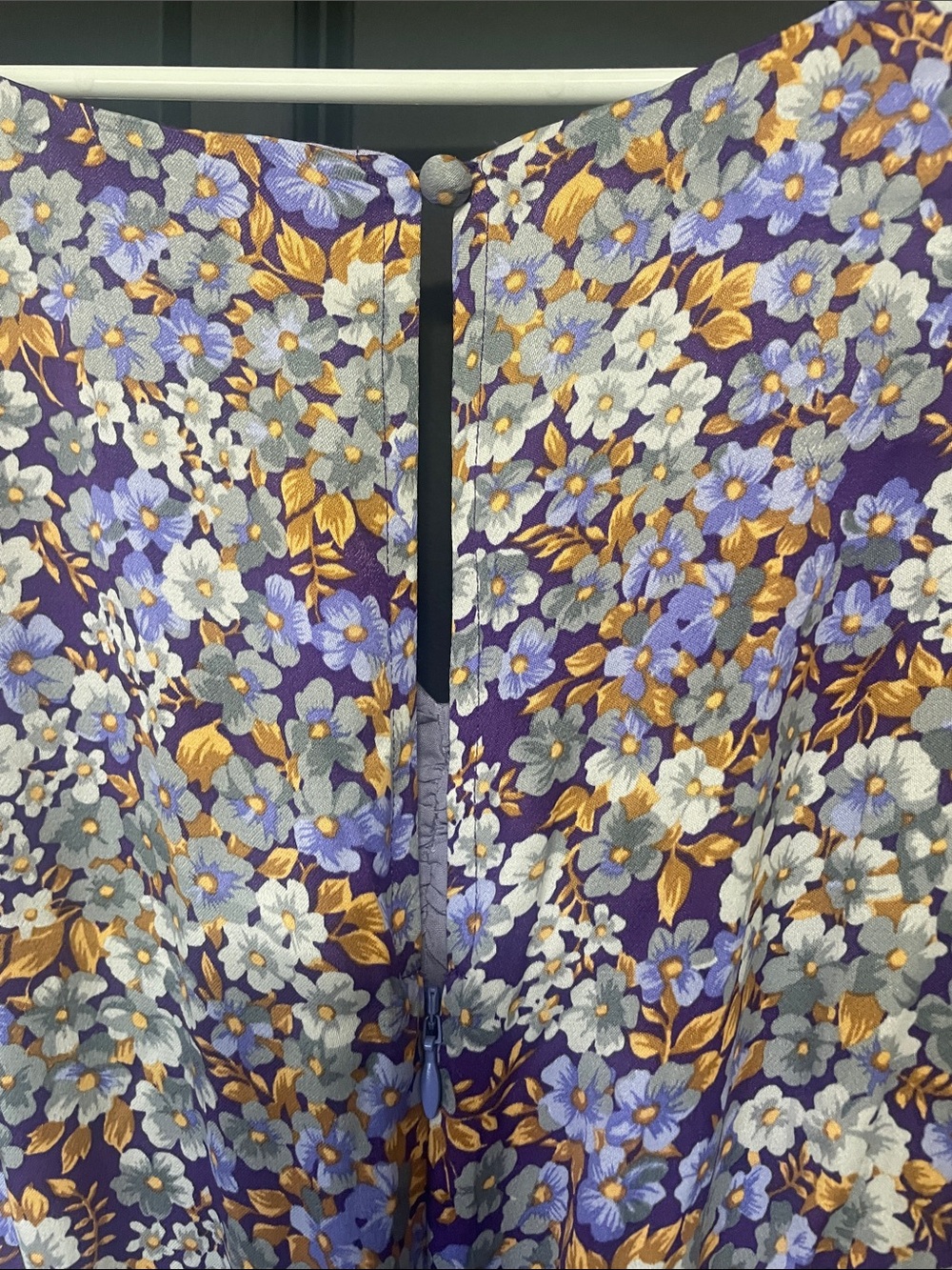 Anthropologie Lavender Floral Maxi Dress - Picture 10 of 13